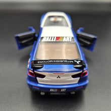Load image into Gallery viewer, Explorafind 2016 Mitsubishi Lancer Evolution X Blue 1:32 Die Cast Car