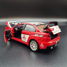 Load image into Gallery viewer, Explorafind 2016 Mitsubishi Lancer Evolution X Red 1:32 Die Cast Car