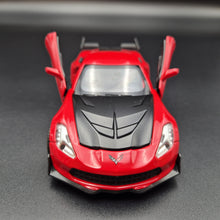 Load image into Gallery viewer, Explorafind 2016 Chevrolet Corvette Z06 C7.R Red 1:32 Die Cast Car