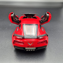 Load image into Gallery viewer, Explorafind 2016 Chevrolet Corvette Z06 C7.R Red 1:32 Die Cast Car
