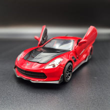Load image into Gallery viewer, Explorafind 2016 Chevrolet Corvette Z06 C7.R Red 1:32 Die Cast Car