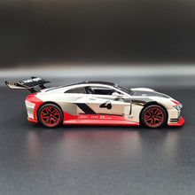Load image into Gallery viewer, Explorafind 2018 Audi e-tron Vision Gran Turismo White 1:32 Die Cast Car