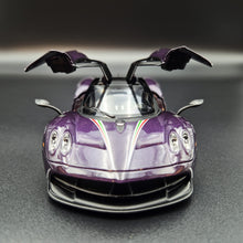Load image into Gallery viewer, Explorafind 2018 Pagani Huayra Purple 1:32 Die Cast Car