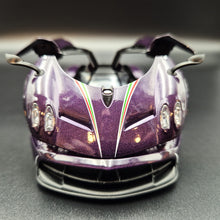Load image into Gallery viewer, Explorafind 2018 Pagani Huayra Purple 1:32 Die Cast Car