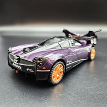 Load image into Gallery viewer, Explorafind 2018 Pagani Huayra Purple 1:32 Die Cast Car
