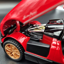 Load image into Gallery viewer, Explorafind 2018 Pagani Huayra Red 1:32 Die Cast Car