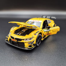 Load image into Gallery viewer, Explorafind 2019 BMW M4 DTM Touring Car Yellow 1:32 Die Cast Car - Timo Glock
