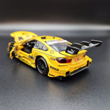 Load image into Gallery viewer, Explorafind 2019 BMW M4 DTM Touring Car Yellow 1:32 Die Cast Car - Timo Glock