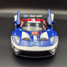 Load image into Gallery viewer, Explorafind 2019 Ford GT Race Car #66 Blue/Red 1:32 Diecast 24 Hours of Le Mans Race Car