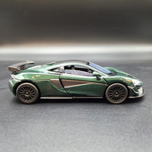 Load image into Gallery viewer, Explorafind 2019 McLaren 570S GT4 Dark Green 1:32 Die Cast Car