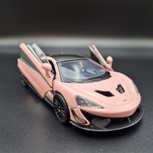 Load image into Gallery viewer, Explorafind 2019 McLaren 570S GT4 Pink 1:32 Die Cast Car