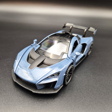 Load image into Gallery viewer, Explorafind 2019 McLaren Senna Blue/Grey 1:32 Die Cast Car