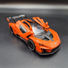 Load image into Gallery viewer, Explorafind 2019 McLaren Senna Orange 1:32 Die Cast Car