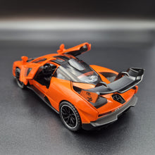 Load image into Gallery viewer, Explorafind 2019 McLaren Senna Orange 1:32 Die Cast Car
