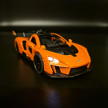 Load image into Gallery viewer, Explorafind 2019 McLaren Senna Orange 1:32 Die Cast Car