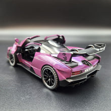 Load image into Gallery viewer, Explorafind 2019 McLaren Senna Purple 1:32 Die Cast Car