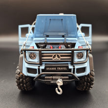 Load image into Gallery viewer, Explorafind 2019 Mercedes-Benz G550 4x4 Squared Sky Blue 1:24 Die Cast SUV