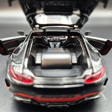 Load image into Gallery viewer, Explorafind 2019 Mercedes-Benz GT Black/Red 1:32 Die Cast Car
