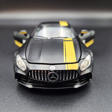 Load image into Gallery viewer, Explorafind 2019 Mercedes-Benz GT Satin Black 1:32 Die Cast Car