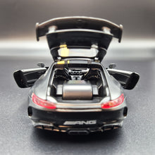 Load image into Gallery viewer, Explorafind 2019 Mercedes-Benz GT Satin Black 1:32 Die Cast Car