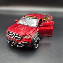 Load image into Gallery viewer, Explorafind 2019 Mercedes-Benz X-Class 6x6 Pickup Red 1:32 Die Cast Pickup