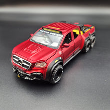 Load image into Gallery viewer, Explorafind 2019 Mercedes-Benz X-Class 6x6 Pickup Red 1:32 Die Cast Pickup