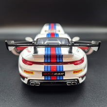 Load image into Gallery viewer, Explorafind 2019 Porsche 911 GT3 RSR White/Blue 1:32 Die Cast Car