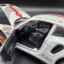 Load image into Gallery viewer, Explorafind 2019 Porsche 911 GT3 RSR White/Grey 1:32 Die Cast Car