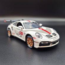 Load image into Gallery viewer, Explorafind 2019 Porsche 911 GT3 RSR White/Grey 1:32 Die Cast Car