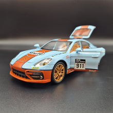 Load image into Gallery viewer, Explorafind 2019 Porsche Panamera S Gulf Blue 1:24 Die Cast Car