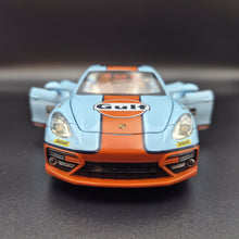 Load image into Gallery viewer, Explorafind 2019 Porsche Panamera S Gulf Blue 1:24 Die Cast Car