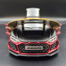 Load image into Gallery viewer, Explorafind 2020 Audi R8 V10 Red/Gold 1:24 Die Cast Car