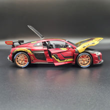 Load image into Gallery viewer, Explorafind 2020 Audi R8 V10 Red/Gold 1:24 Die Cast Car