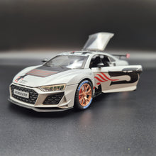 Load image into Gallery viewer, Explorafind 2020 Audi R8 V10 Matte Light Grey 1:24 Die Cast Car