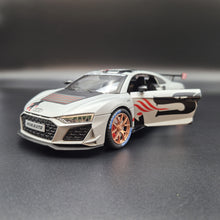 Load image into Gallery viewer, Explorafind 2020 Audi R8 V10 Matte Light Grey 1:24 Die Cast Car