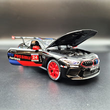 Load image into Gallery viewer, Explorafind 2020 BMW M8 GTE Black 1:24 Die Cast Car