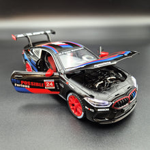 Load image into Gallery viewer, Explorafind 2020 BMW M8 GTE Black 1:24 Die Cast Car