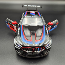 Load image into Gallery viewer, Explorafind 2020 BMW M8 GTE Black 1:24 Die Cast Car