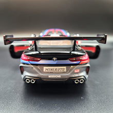 Load image into Gallery viewer, Explorafind 2020 BMW M8 GTE Black 1:24 Die Cast Car