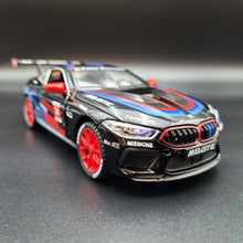 Load image into Gallery viewer, Explorafind 2020 BMW M8 GTE Black 1:24 Die Cast Car