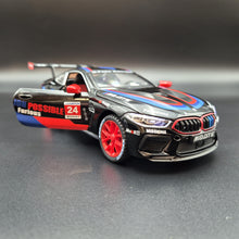 Load image into Gallery viewer, Explorafind 2020 BMW M8 GTE Black 1:24 Die Cast Car