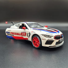 Load image into Gallery viewer, Explorafind 2020 BMW M8 GTE White 1:24 Die Cast Car
