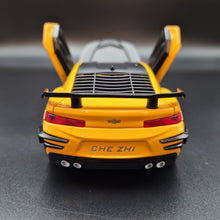 Load image into Gallery viewer, Explorafind 2020 Chevrolet Camaro ZL1 Yellow 1:32 Die Cast Car