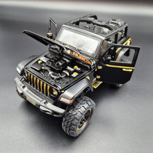 Load image into Gallery viewer, Explorafind 2020 Jeep Wrangler Rubicon Black 1:20 Die Cast Car