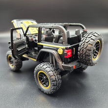 Load image into Gallery viewer, Explorafind 2020 Jeep Wrangler Rubicon Black 1:20 Die Cast Car