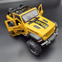 Load image into Gallery viewer, Explorafind 2020 Jeep Wrangler Rubicon Yellow 1:20 Die Cast Car