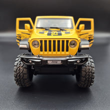 Load image into Gallery viewer, Explorafind 2020 Jeep Wrangler Rubicon Yellow 1:20 Die Cast Car