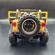 Load image into Gallery viewer, Explorafind 2020 Jeep Wrangler Rubicon Yellow 1:20 Die Cast Car