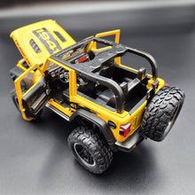 Load image into Gallery viewer, Explorafind 2020 Jeep Wrangler Rubicon Yellow 1:20 Die Cast Car