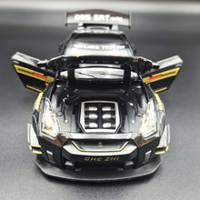 Load image into Gallery viewer, Explorafind 2020 Nissan GT-R Black 1:24 Die Cast Car